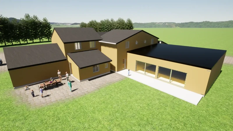 Extension d'une maison d'habitation sur la commune de Montigné Lès Rairies (49)